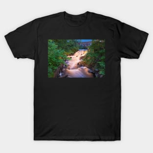 Powwow River smooth Amesbury MA Waterfall T-Shirt